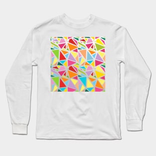 Colorful triangles pattern 3 Long Sleeve T-Shirt